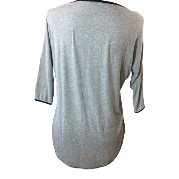 -Red Haute Black Trim Detail Ribbed Shirt S - Picture 3 of 7